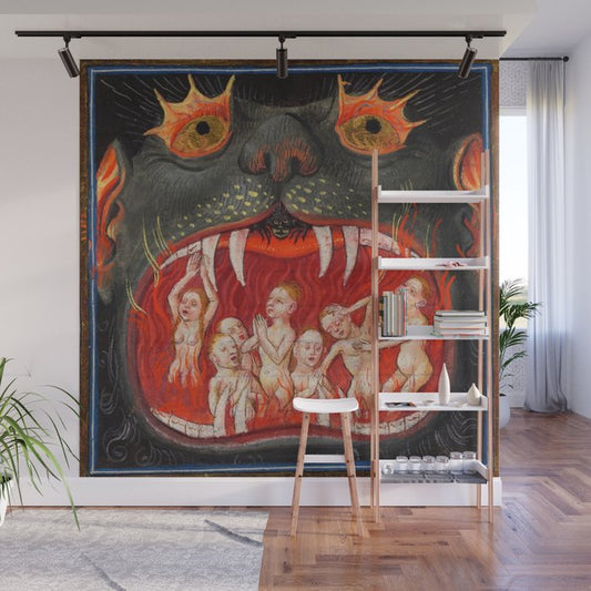 The mouth of Hell medieval art Wall Mural Gallery Image 1