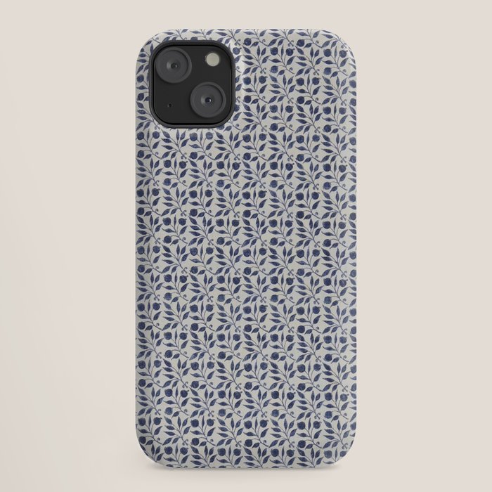 William Morris Vintage Rosehip Indigo Blue iPhone Case Gallery Image 18
