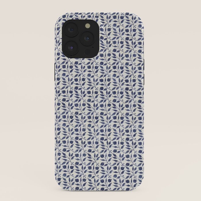 William Morris Vintage Rosehip Indigo Blue iPhone Case Gallery Image 40