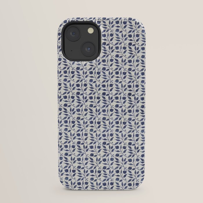 William Morris Vintage Rosehip Indigo Blue iPhone Case Gallery Image 21