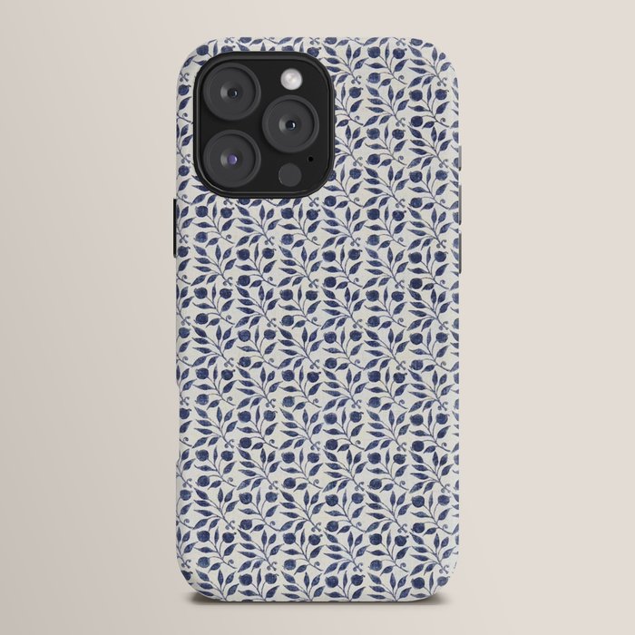 William Morris Vintage Rosehip Indigo Blue iPhone Case Gallery Image 16