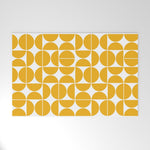 Mid Century Modern Geometric 04 Yellow Welcome Mat Gallery Image 1