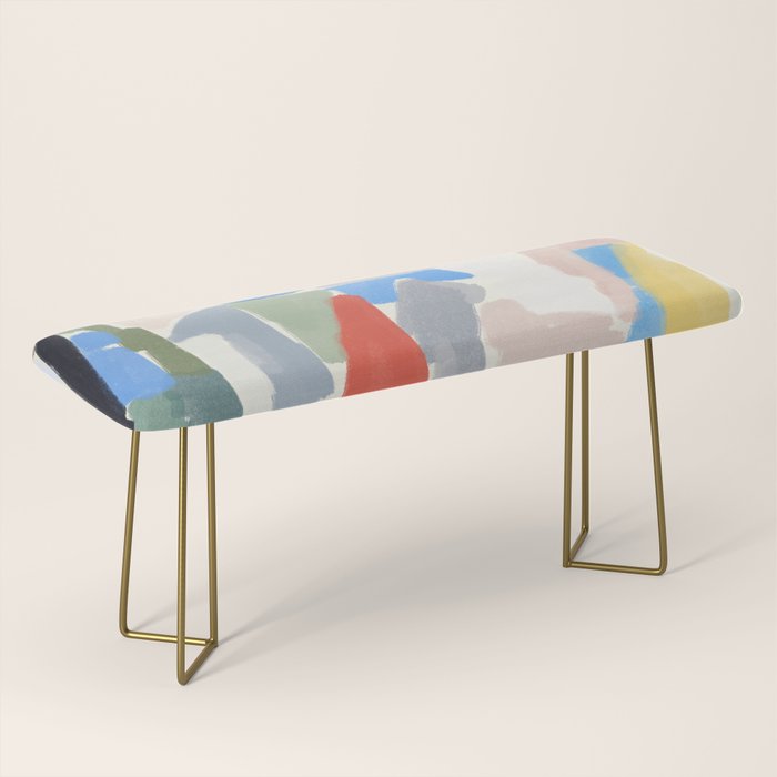 Abstract color pieces Bench Gallery Image 2