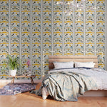 Palm Springs Home â Yellow & Blue Wallpaper Gallery Image 1