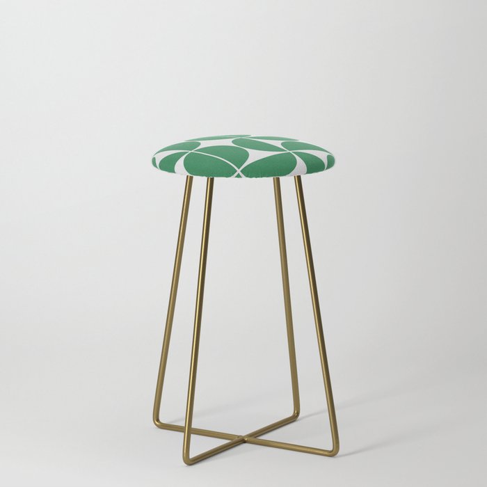 Mid Century Modern Geometric 04 Green Stool Gallery Image 4