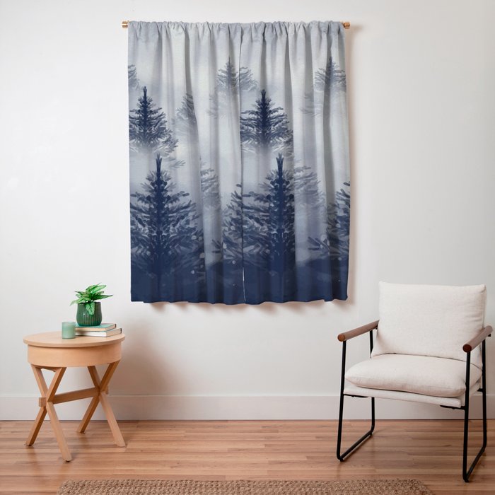 Foggy Forest 2 Window Curtain Gallery Image 3