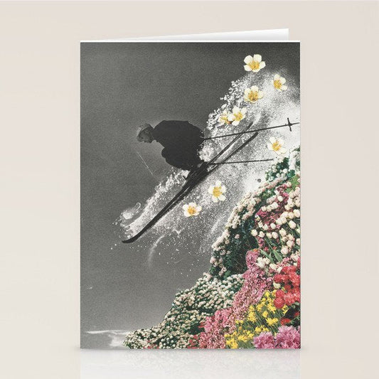 Spring Skiing Stationery Card Gallery Image 1