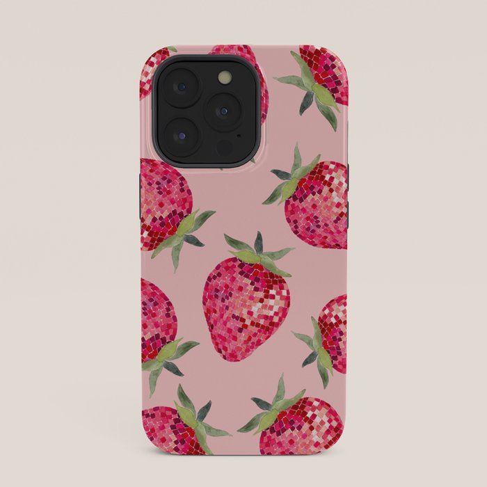 Disco Ball Strawberry iPhone Case Gallery Image 35