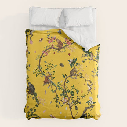 Monkey World Yellow Duvet Cover Gallery Image 1