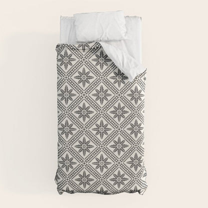 TAZA STAR TILE GREY Duvet Cover Gallery Image 10