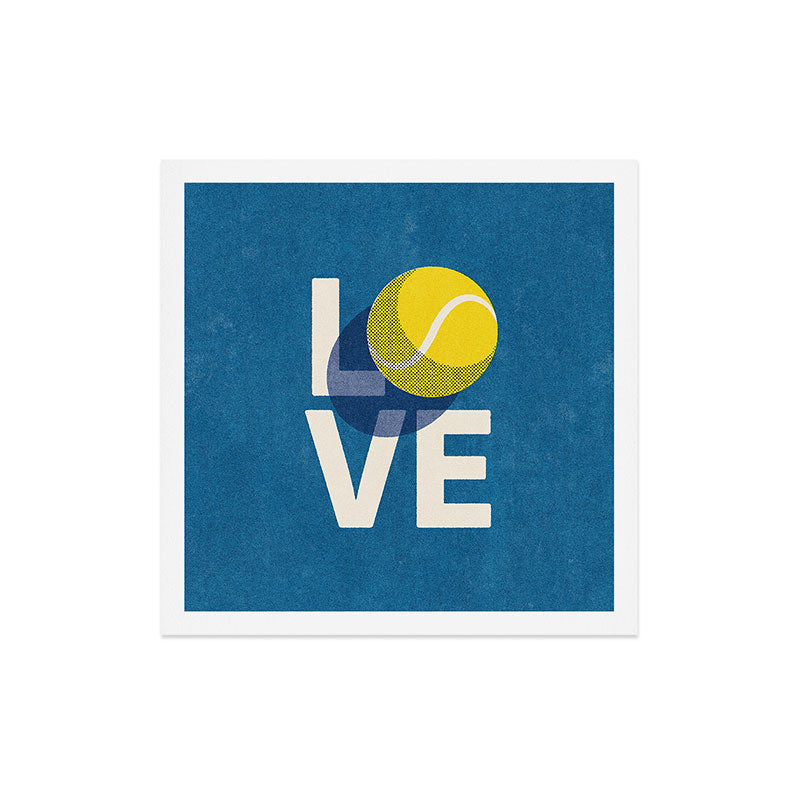 BALLS - Love Tennis - Hard Court Art Print Gallery Image 5