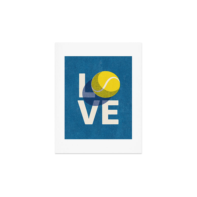 BALLS - Love Tennis - Hard Court Art Print Gallery Image 3