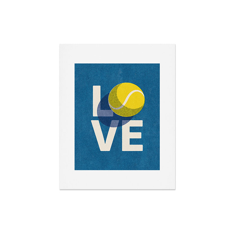 BALLS - Love Tennis - Hard Court Art Print Gallery Image 6