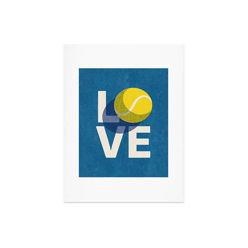 BALLS - Love Tennis - Hard Court Art Print Gallery Image 8