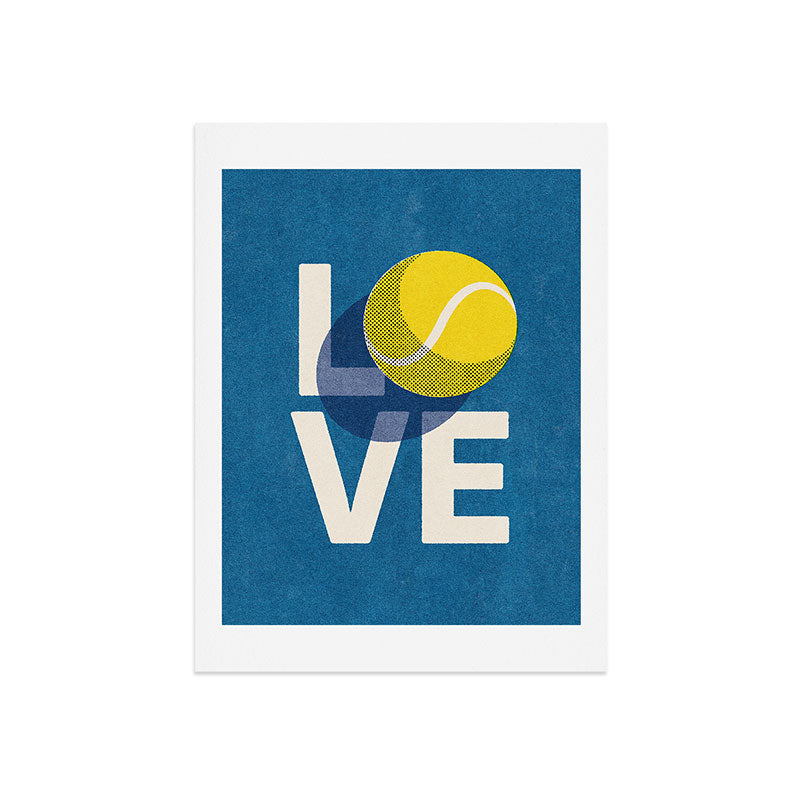 BALLS - Love Tennis - Hard Court Art Print Gallery Image 9