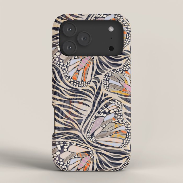 Abstract Retro Boho Butterfly Zebra Pattern â¢ Earthy Nature iPhone Case Gallery Image 4