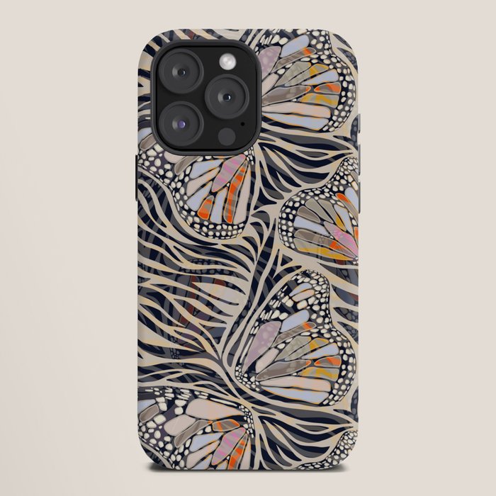 Abstract Retro Boho Butterfly Zebra Pattern â¢ Earthy Nature iPhone Case Gallery Image 12