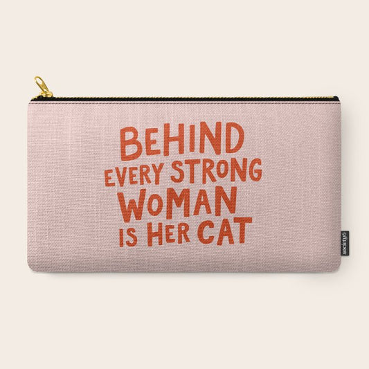 Behind Every Strong Woman Carry All Pouch Gallery Image 2