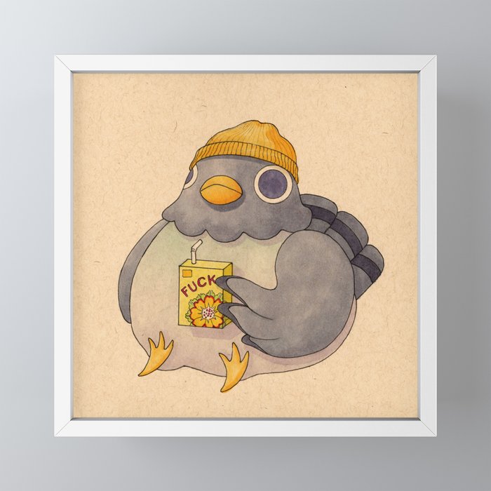 'Fuck' Pigeon 07 Mini Art Print Gallery Image 4
