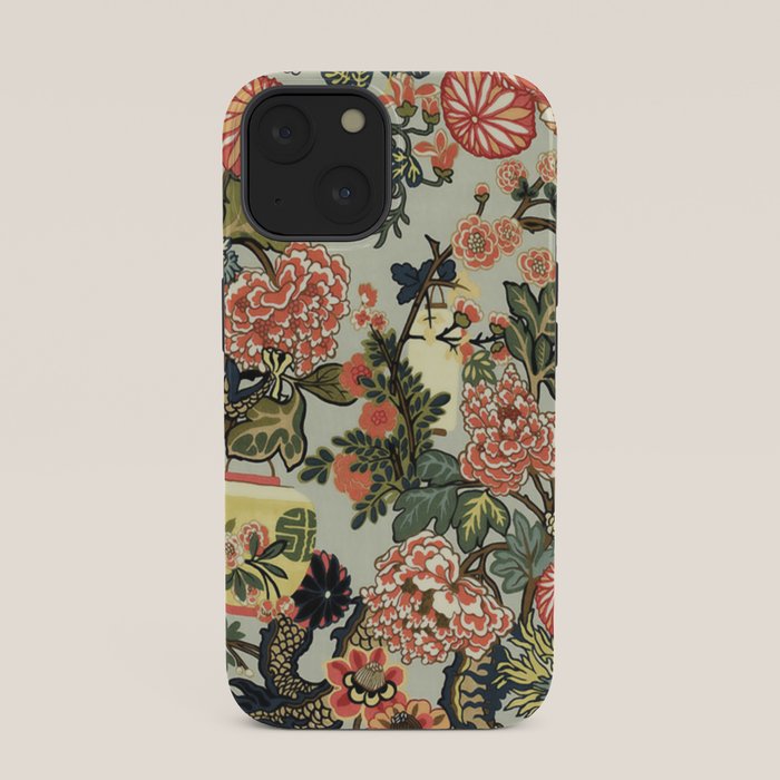 Chinese Dragon Vintage Floral Pattern iPhone Case Gallery Image 33
