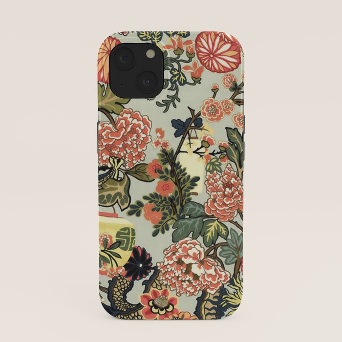 Chinese Dragon Vintage Floral Pattern iPhone Case Gallery Image 37