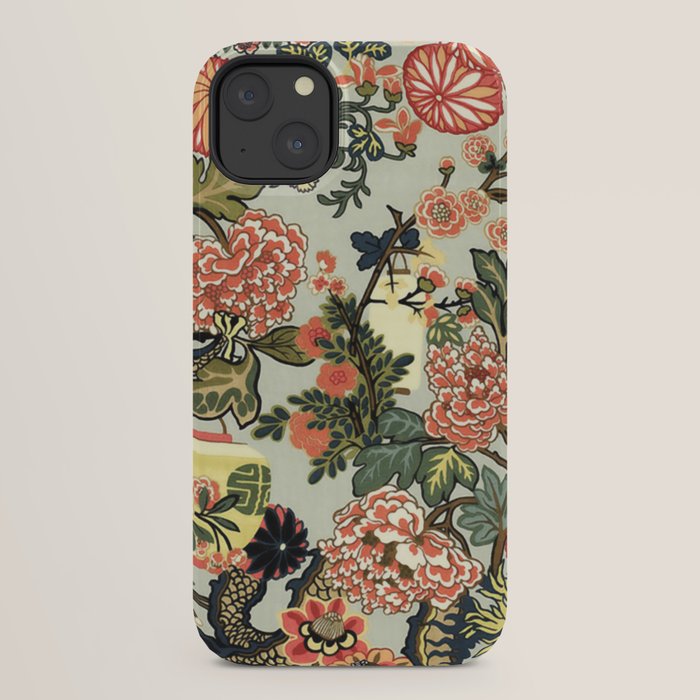 Chinese Dragon Vintage Floral Pattern iPhone Case Gallery Image 30