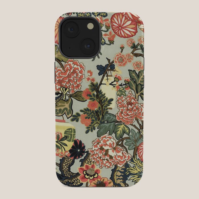 Chinese Dragon Vintage Floral Pattern iPhone Case Gallery Image 34