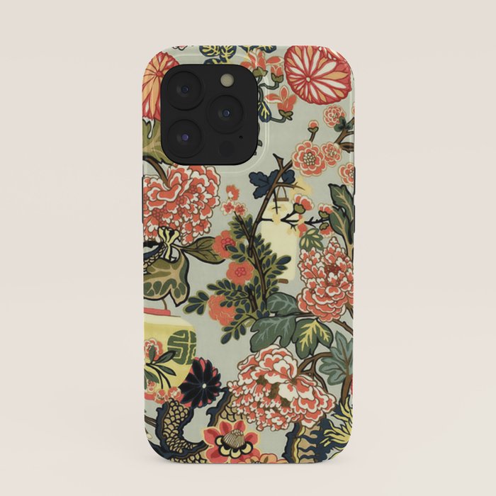 Chinese Dragon Vintage Floral Pattern iPhone Case Gallery Image 39