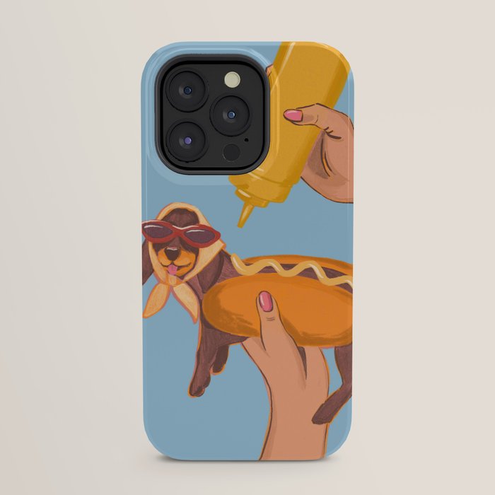 Hot Dog Dachshund Retro Pop Vintage-inspired art iPhone Case Gallery Image 31