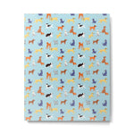 Funny dog animal cartoon art pattern Metal Print Gallery Image 1