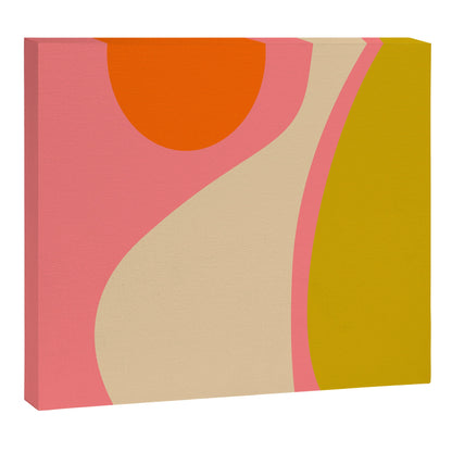 abstract composition modern blush pink Canvas Print Gallery Image 6