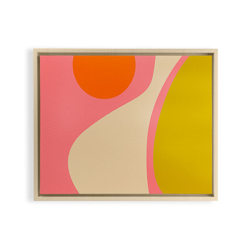 abstract composition modern blush pink Framed Canvas Print Gallery Image 17