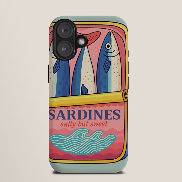 Tin of Love - Sardines in a Can with Heart Tail iPhone Case Gallery Image 9