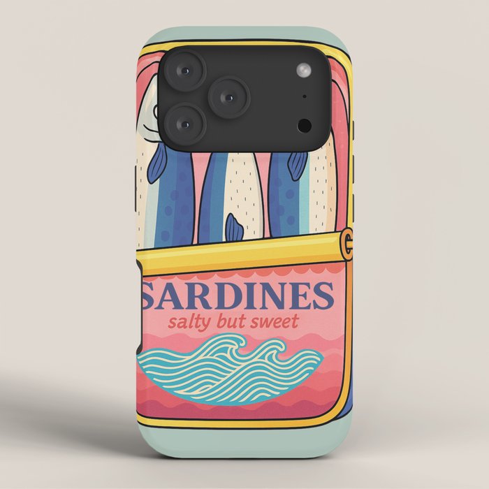 Tin of Love - Sardines in a Can with Heart Tail iPhone Case Gallery Image 3