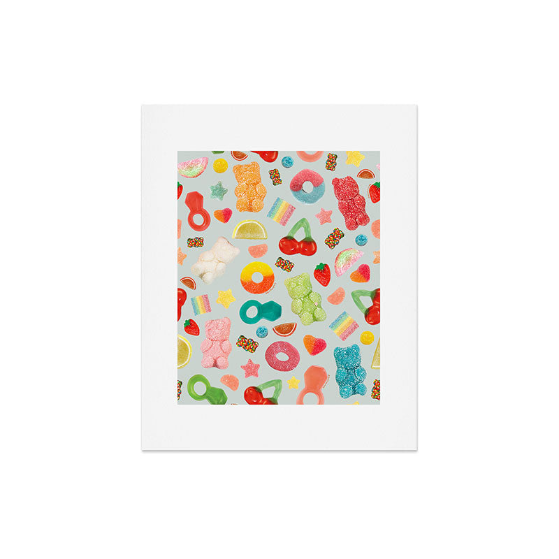 Candy Print in Blue Art Print Gallery Image 4