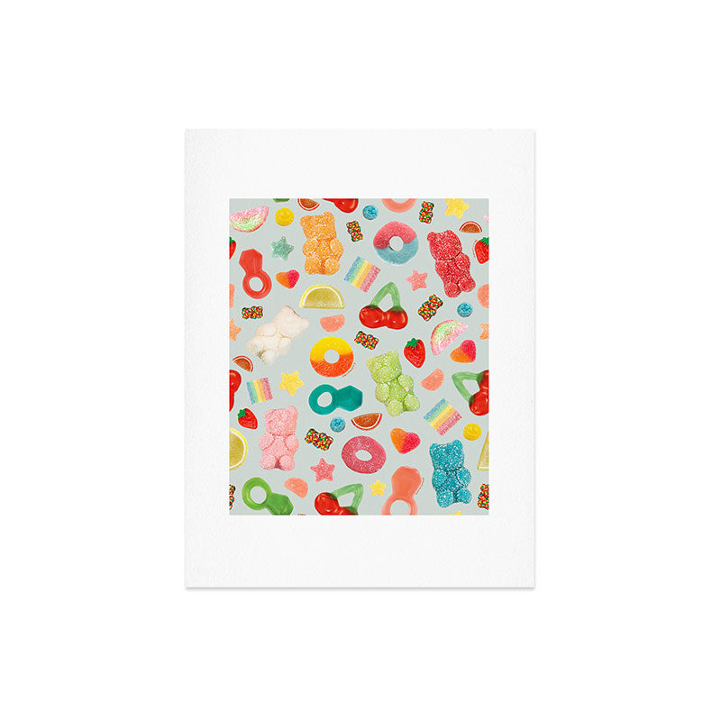 Candy Print in Blue Art Print Gallery Image 6