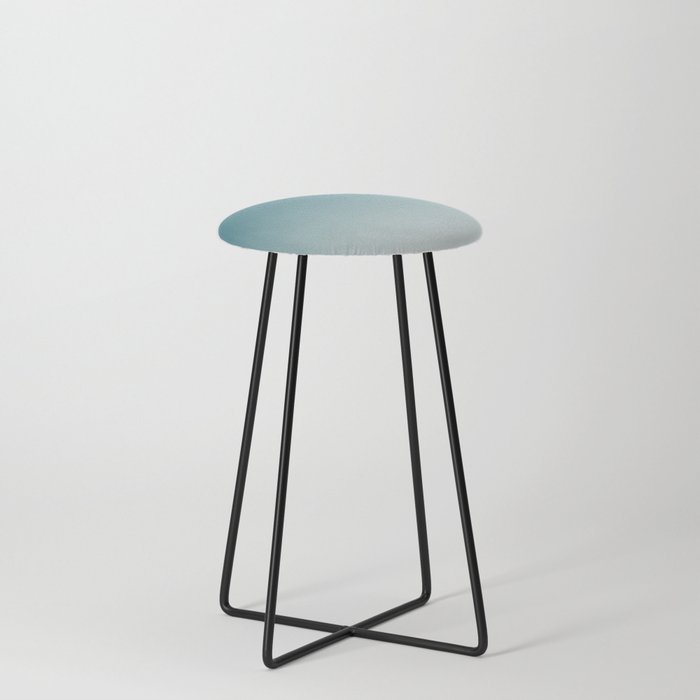 Tropical Dark Teal Gradient Inspired by Sherwin Williams 2020 Trending Color Oceanside SW6496 on Off White Stool Gallery Image 3