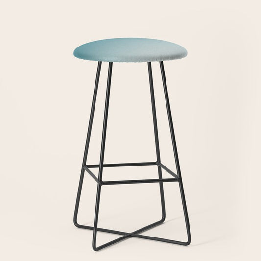 Tropical Dark Teal Gradient Inspired by Sherwin Williams 2020 Trending Color Oceanside SW6496 on Off White Stool Gallery Image 1