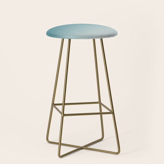 Tropical Dark Teal Gradient Inspired by Sherwin Williams 2020 Trending Color Oceanside SW6496 on Off White Stool Gallery Image 2