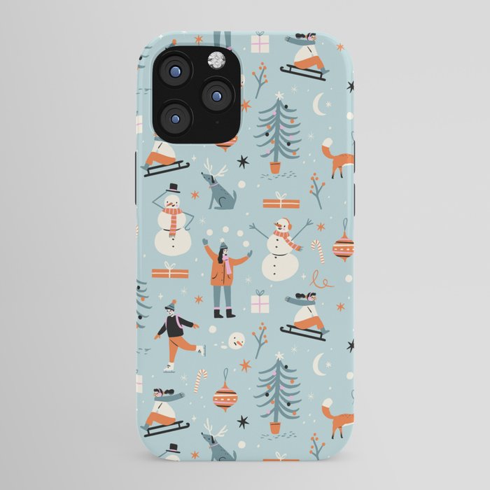 Christmas Scene Blue iPhone Case Gallery Image 43