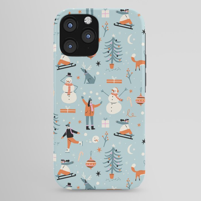 Christmas Scene Blue iPhone Case Gallery Image 44