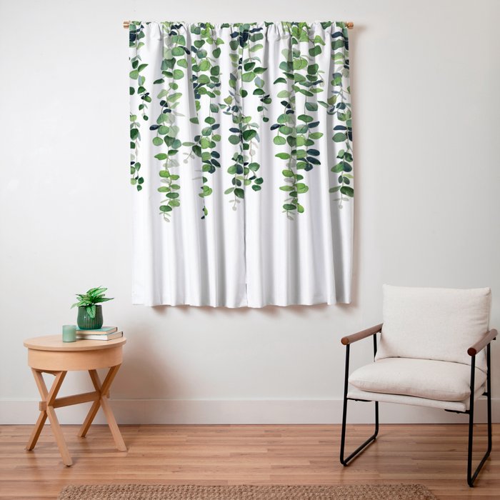 Eucalyptus Garland Window Curtain Gallery Image 7