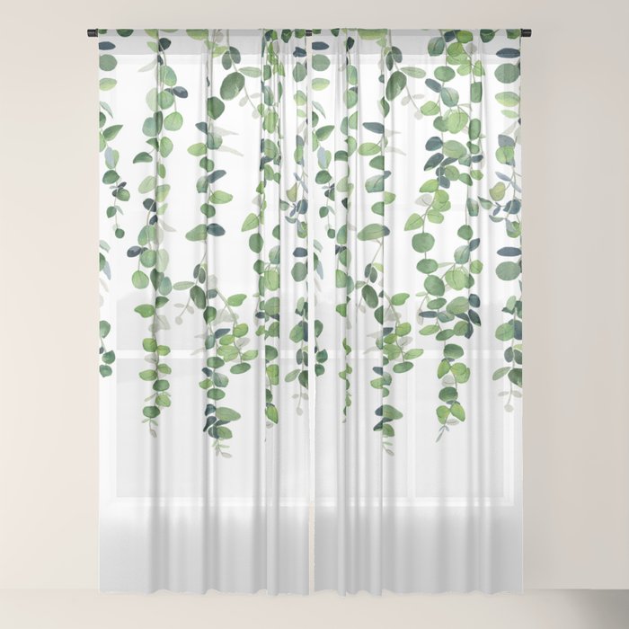 Eucalyptus Garland Window Curtain Gallery Image 18
