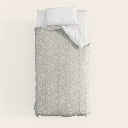 Painterly Florals - Sage Comforter Gallery Image 9
