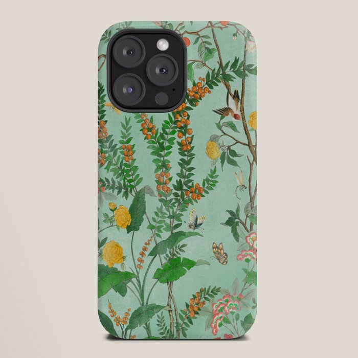 Chinoiserie Aqua Mint Floral Garden Fresco iPhone Case Gallery Image 20