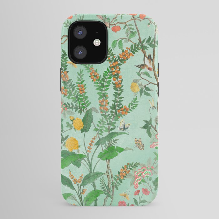 Chinoiserie Aqua Mint Floral Garden Fresco iPhone Case Gallery Image 41