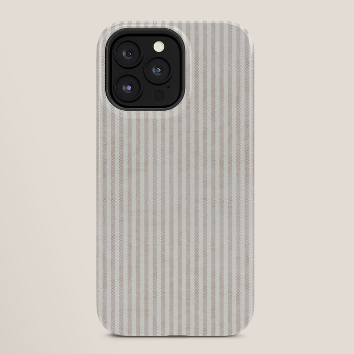 AEGEAN WIDE TICKING STRIPE JUTE iPhone Case Gallery Image 28