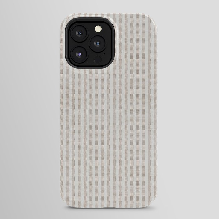 AEGEAN WIDE TICKING STRIPE JUTE iPhone Case Gallery Image 24