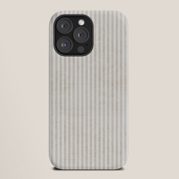 AEGEAN WIDE TICKING STRIPE JUTE iPhone Case Gallery Image 20