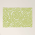 Ripple Effect Pattern Chartreuse Welcome Mat Gallery Image 1